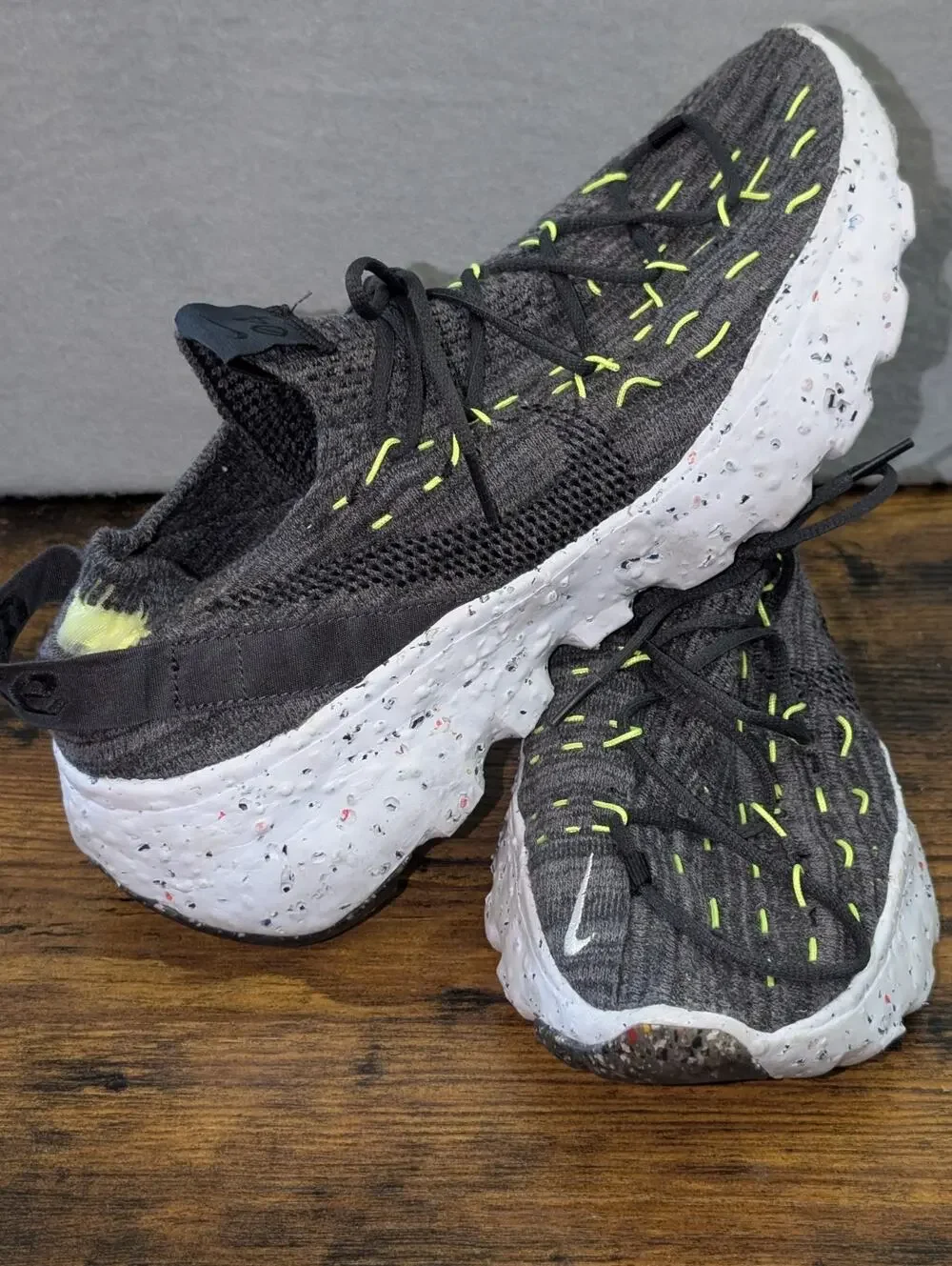 Nike Space Hippie 04 Black Volt White CZ6398-010 - Mens Shoes Size 10